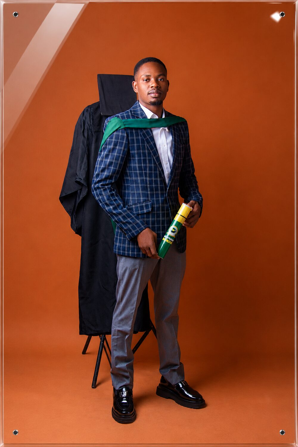 Chukwuemeka Noble Odoh in graduation attire